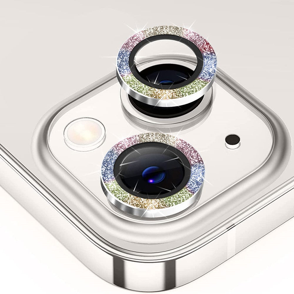 ENKAY HAT PRINCE For iPhone 15 / 15 Plus Camera Lens Protector Glitter Tempered Glass Lens Film