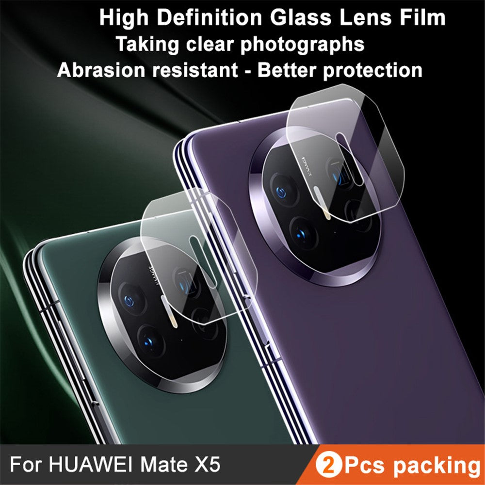 IMAK 2Pcs  /  Set For Huawei Mate X5 Tempered Glass Film Anti-scratch Phone Rear Lens Protector