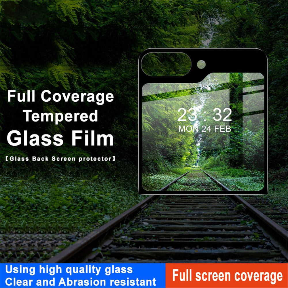 IMAK För Samsung Galaxy Z Flip5 5G Bakre Litet Skärmskydd Härdat Glas Heltäckande Film
