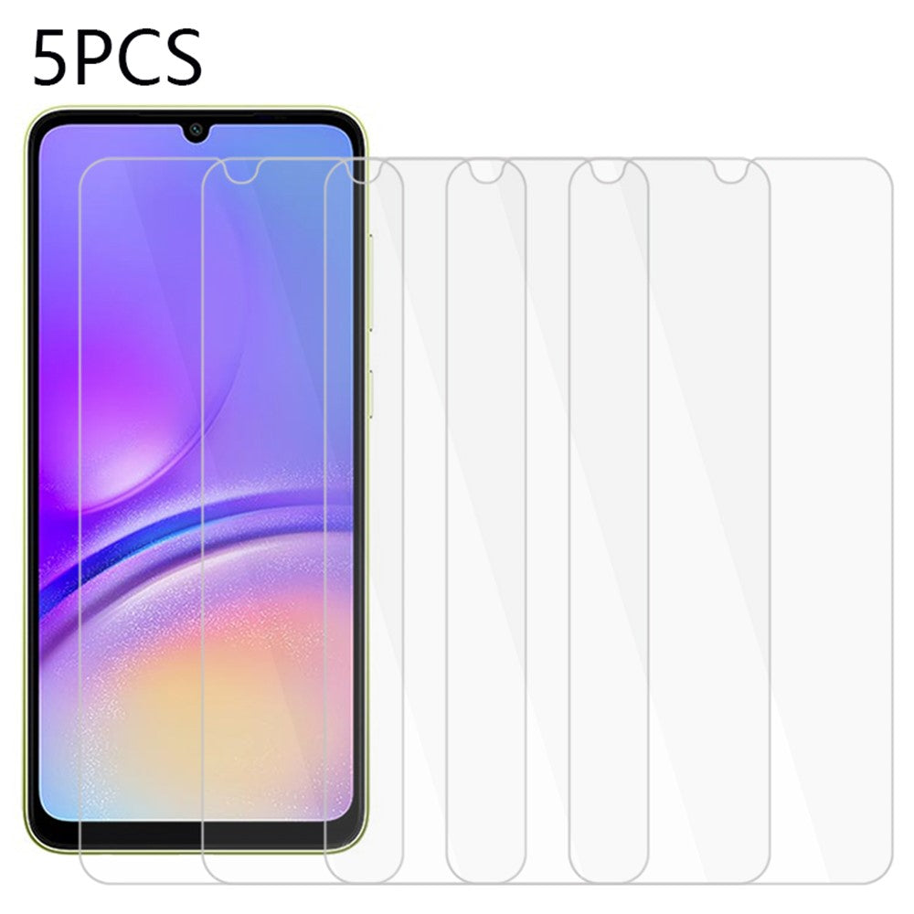 5PCS For Samsung Galaxy A05 4G 2.5D Screen Protector 0.3mm Tempered Glass Protective Film