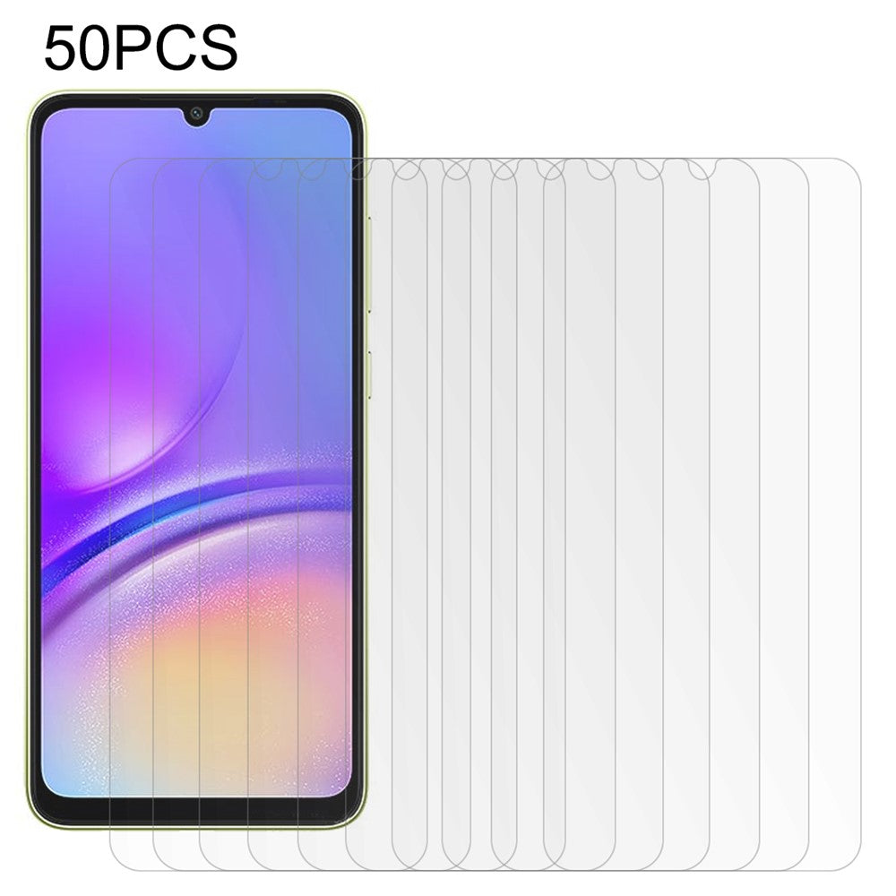 50Pcs For Samsung Galaxy A05s 4G / A05 4G Tempered Glass Screen Protector Anti-Explosion Film (No Package, with Wipes Set, Dust-absorber, Guide Sticker)