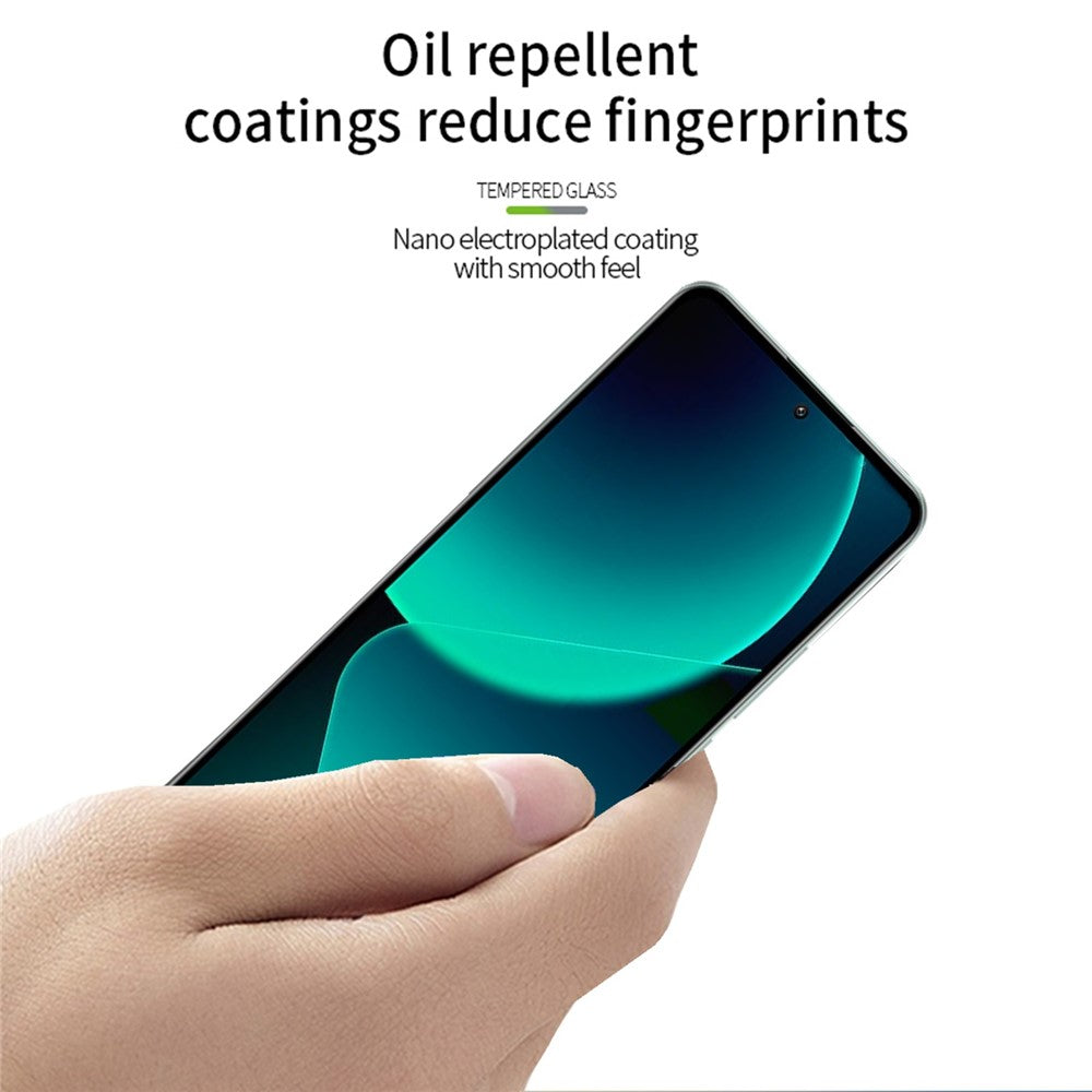 PINWUYO JK 3D-böjd härdad glasfilm-2 för Xiaomi 13T / 13T Pro / Redmi K60 Ultra explosionsskyddande skärmskydd med självhäftande lim