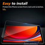 Til Samsung Galaxy Tab S11 / S10 Lite / S10 FE / S9 FE Hærdet Glas Skærmbeskytter 2.5D Lige Kant Film