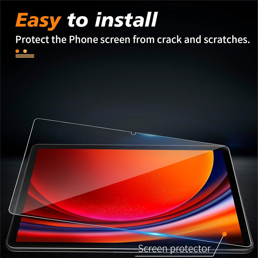 Til Samsung Galaxy Tab S11 / S10 Lite / S10 FE / S9 FE Hærdet Glas Skærmbeskytter 2.5D Lige Kant Film