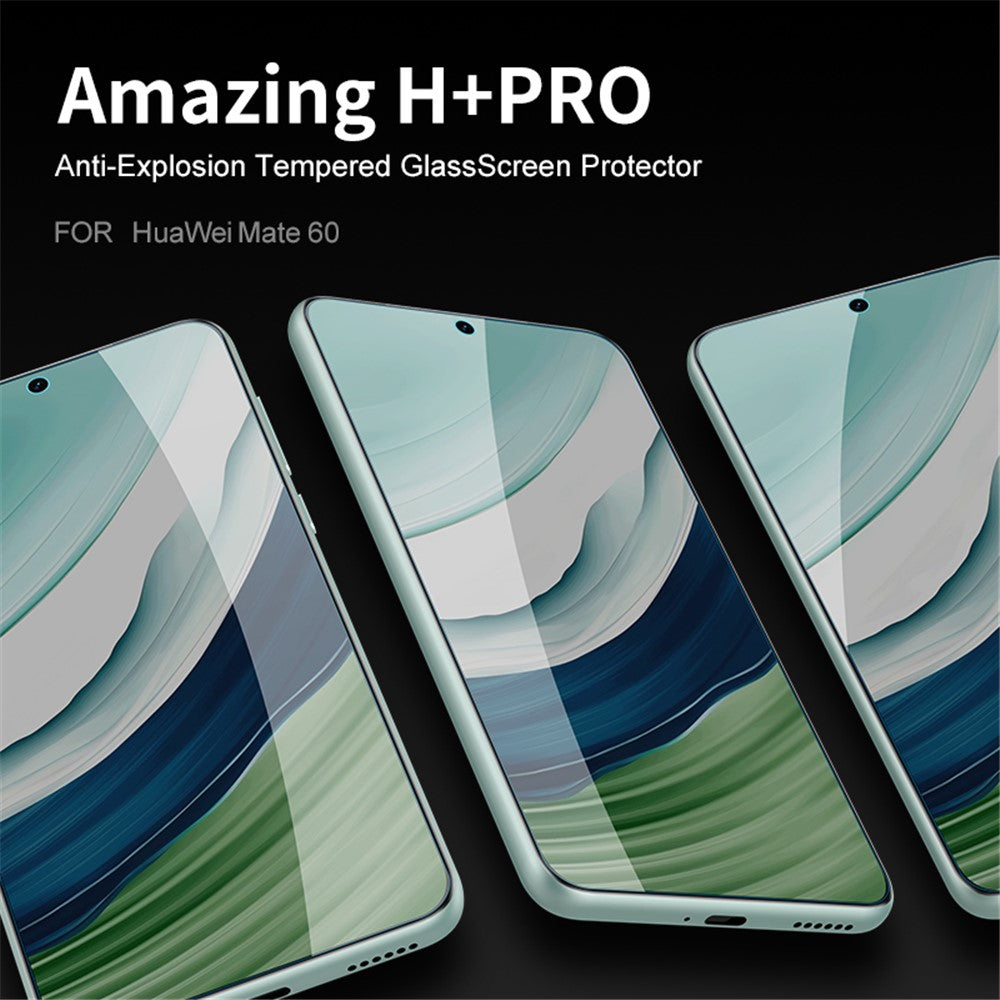 NILLKIN H+Pro för Huawei Mate 60 Skärmskydd Fingeravtrycksfritt AGC Glass HD Klar Skärmfilm