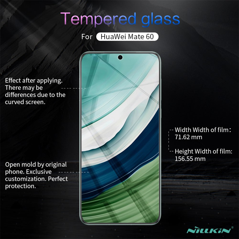 NILLKIN H+Pro för Huawei Mate 60 Skärmskydd Fingeravtrycksfritt AGC Glass HD Klar Skärmfilm