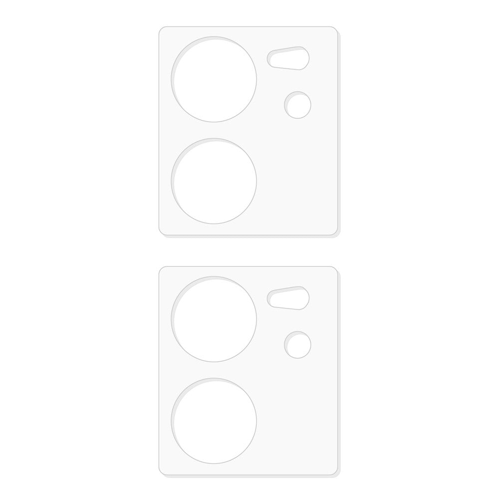 2Pcs For Xiaomi 13T / 13T Pro HD Lens Film Tempered Glass 3D Arc Edge Camera Lens Protector