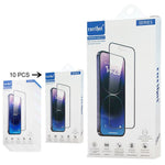 RURIHAI 10 st. för Xiaomi Redmi 13C 4G / 5G / 13R 5G / Poco M6 5G / Poco C65 4G genomskinlig 2.5D 0.26 mm hög aluminium-kiselglas skärmfilmskydd