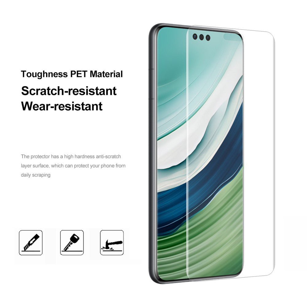 ENKAY HAT PRINCE 2Pcs  /  Pack For Huawei Mate 60 Pro / 60 Pro+ 3D Hot Bending Curved Screen Protector Anti-scratch HD Clear PET Film