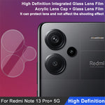 IMAK For Xiaomi Redmi Note 13 Pro+ Integrated Tempered Glass Camera Lens Protector + Acrylic Lens Cap