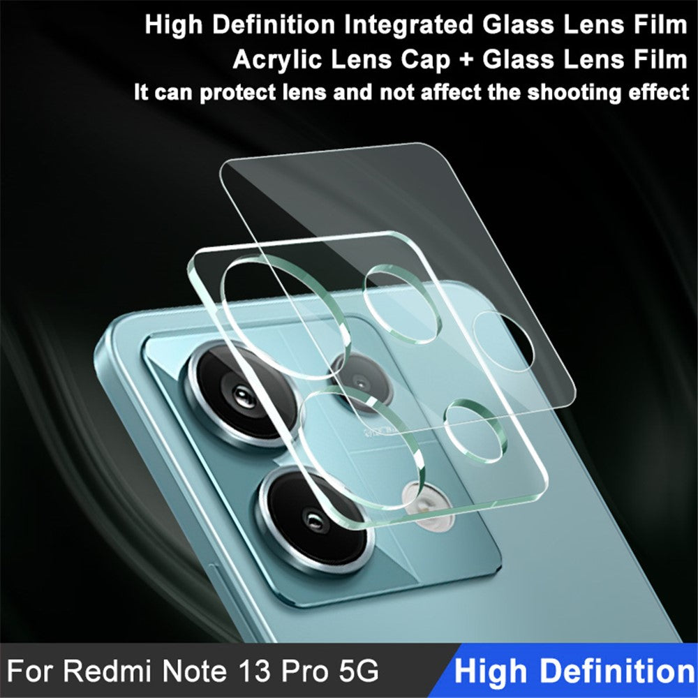 IMAK For Xiaomi Redmi Note 13 Pro 5G / Poco X6 5G Lens Protector Integrated Tempered Glass Lens Film + Acrylic Lens Cap