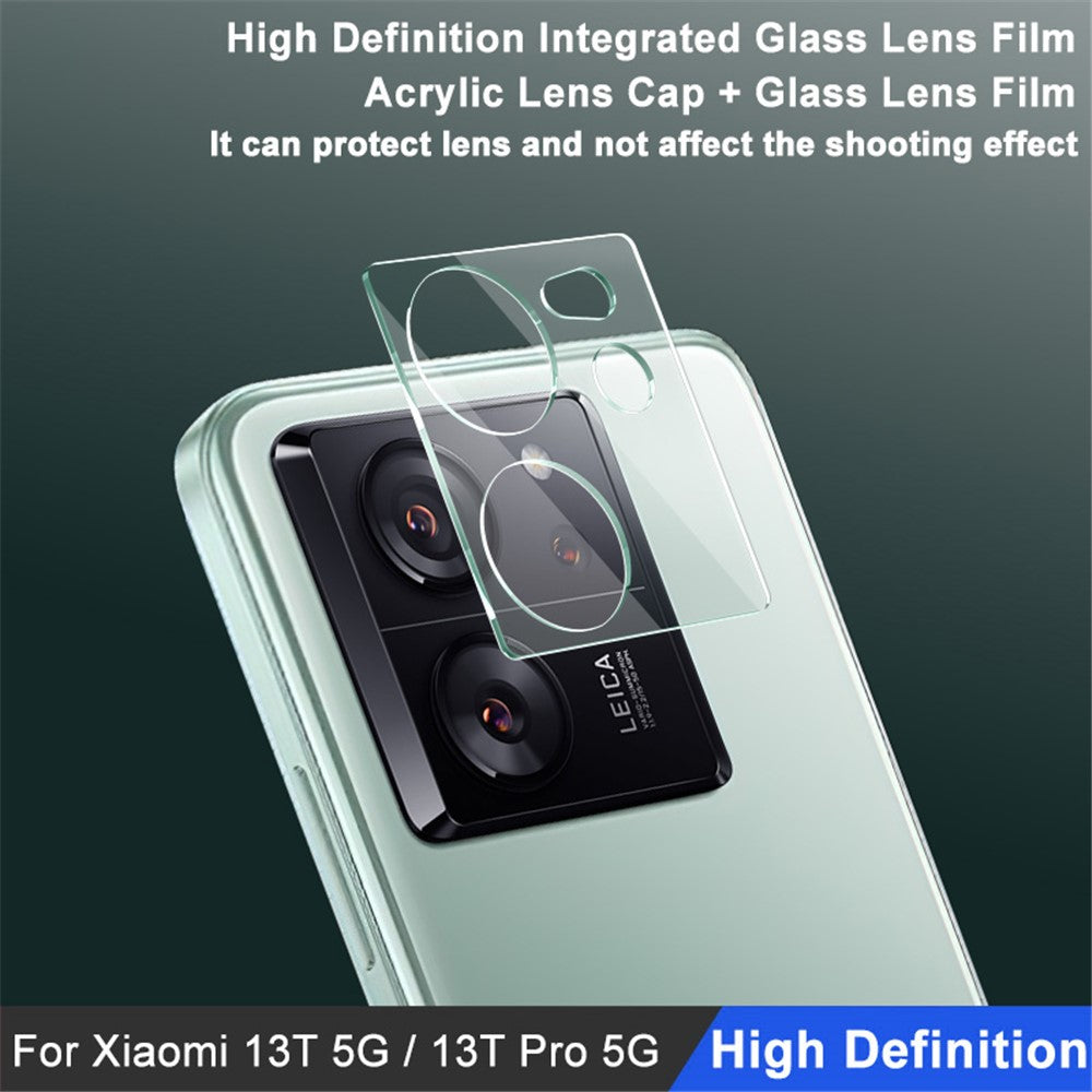IMAK För Xiaomi 13T / 13T Pro Härdat Glas Linsskydd Integrerad Kameralinsfilm + Akryllinsskydd
