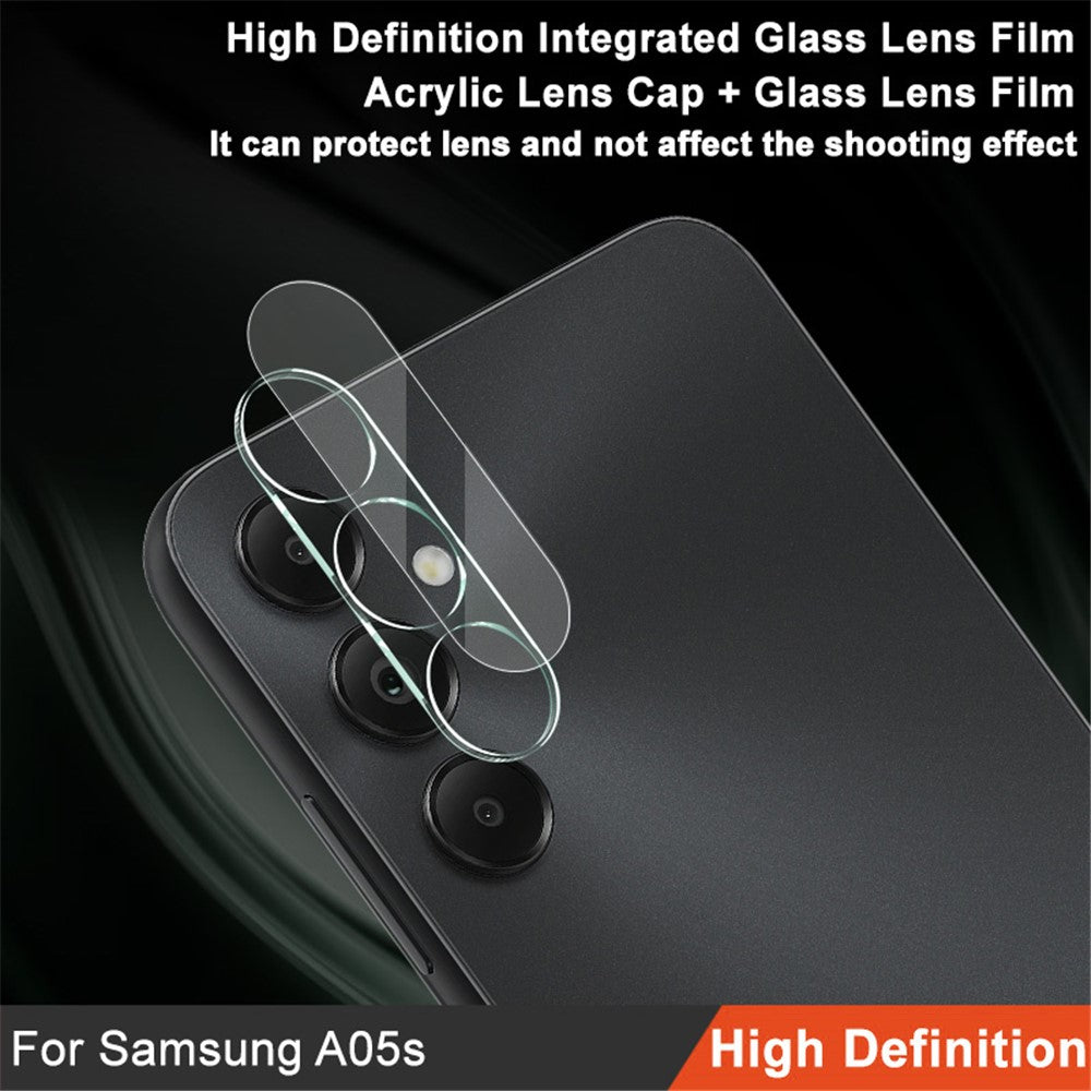 IMAK for Samsung Galaxy A05s 4G Clear Integrated Tempered Glass Lens Protector + Acrylic Lens Cap