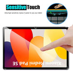 2Pcs For Xiaomi Redmi Pad SE Full Screen Protector 2.5D Tempered Glass Shatter-proof Film