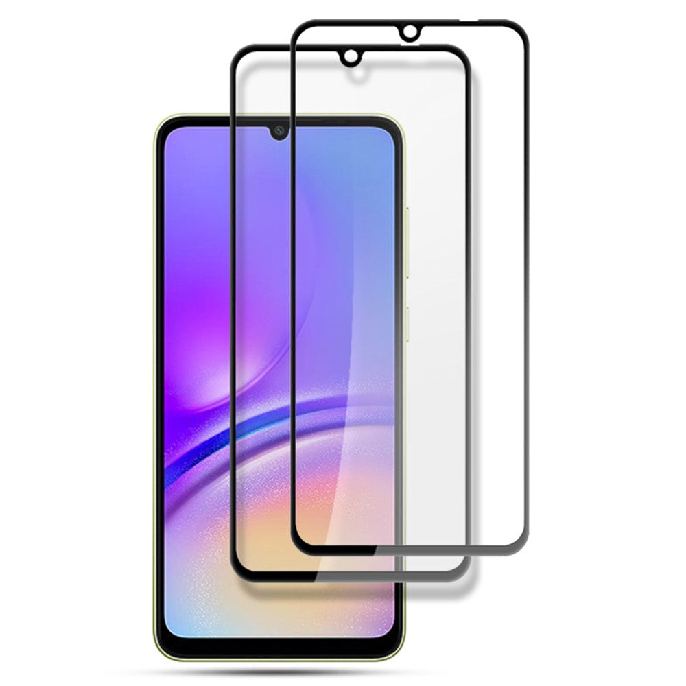 AMORUS 2Pcs For Samsung Galaxy A05 4G Silk Printing Tempered Glass Film Full Glue Full Screen Protector
