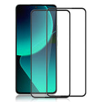 AMORUS 2 st för Xiaomi 13T / 13T Pro / Redmi K60 Ultra skärmskydd silkestryck härdat glas HD klar film