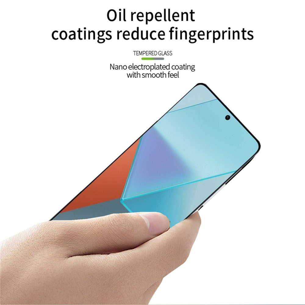 PINWUYO For Xiaomi Redmi Note 13 Pro+ Hot Bending Full Glue Screen Protector 3D Curved HD Clear Film