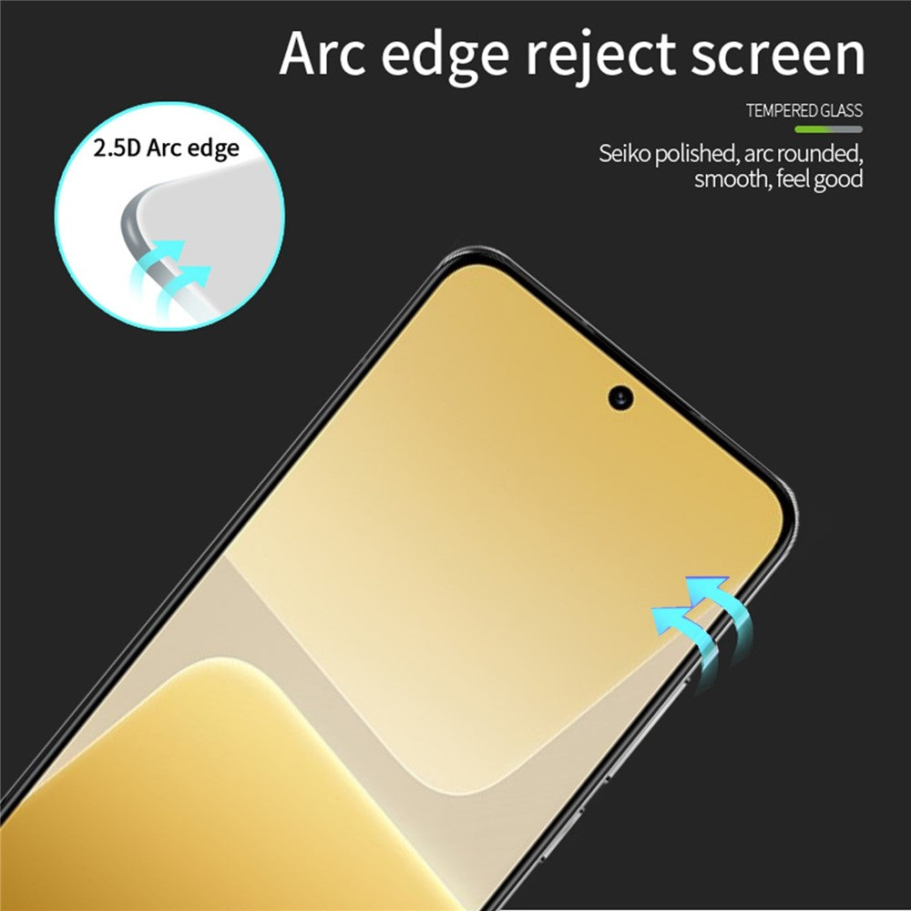 PINWUYO JK hærdet glasfilm Series-2 til Xiaomi 14, fulddækkende beskyttelse af aluminium-silikone-glas