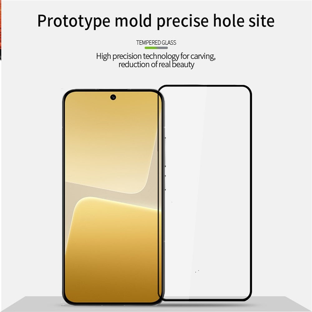 PINWUYO JK hærdet glasfilm Series-2 til Xiaomi 14, fulddækkende beskyttelse af aluminium-silikone-glas