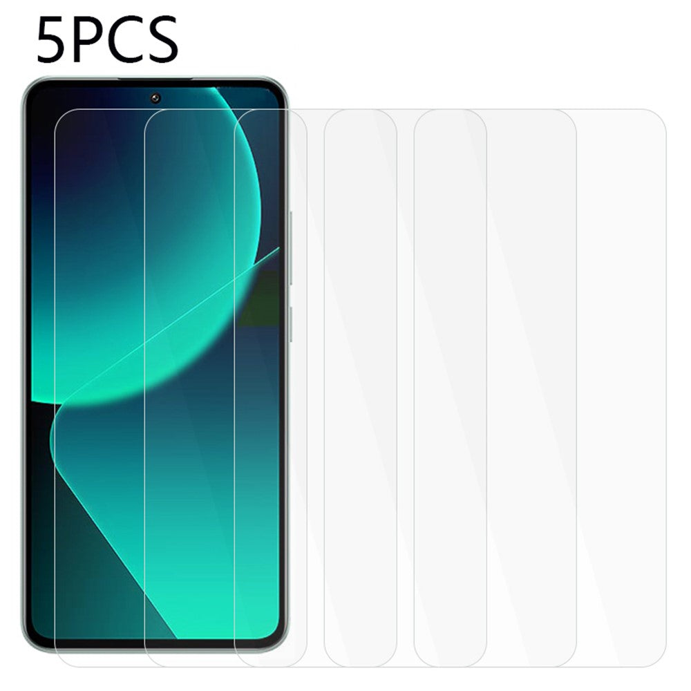 5PCS For Xiaomi 13T / 13T Pro / Redmi K60 Ultra 2.5D 0.3mm Tempered Glass Screen Protector HD Clear Screen Film