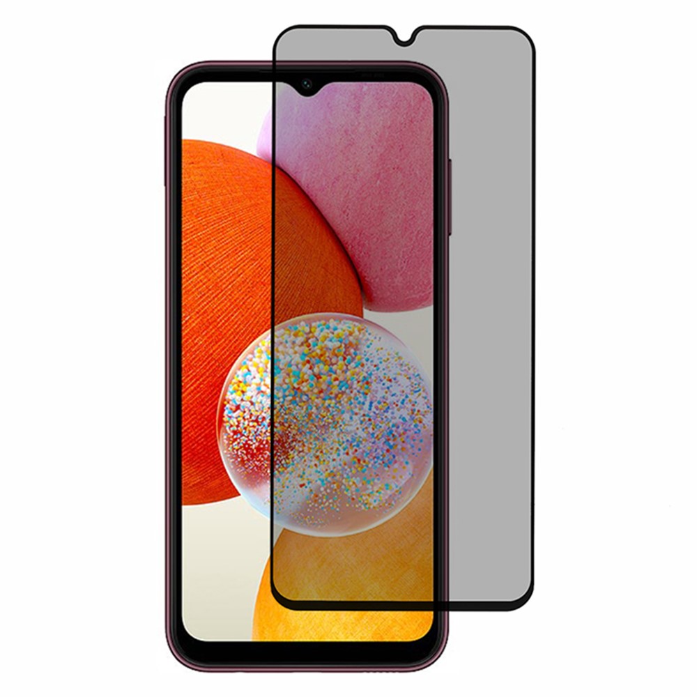 Til Samsung Galaxy A15 4G Anti-Spy Hærdet Glas Fuld Skærmbeskytter (Side Lim)