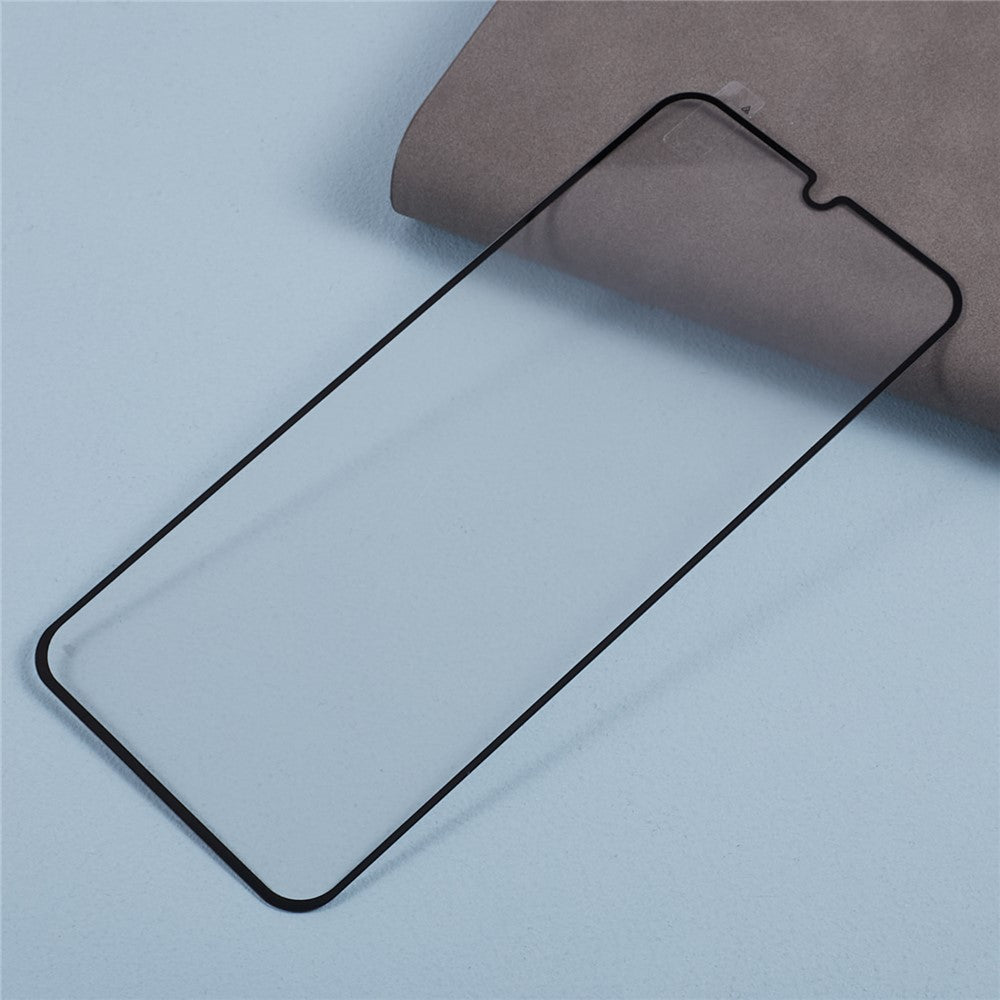 For Samsung Galaxy A15 4G Silk Printing Tempered Glass Film Full Glue Full Screen Protector