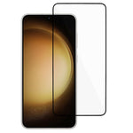 Samsung Galaxy S24 Härdat Glas Film 0.18mm Silk Print Full Lim Skärmskydd (Fingeravtryckslåsningsversion)