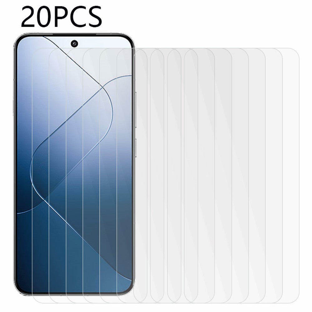 20PCS For Xiaomi 14 Shatter-Proof Screen Protector 2.5D 0.3mm Tempered Glass Film