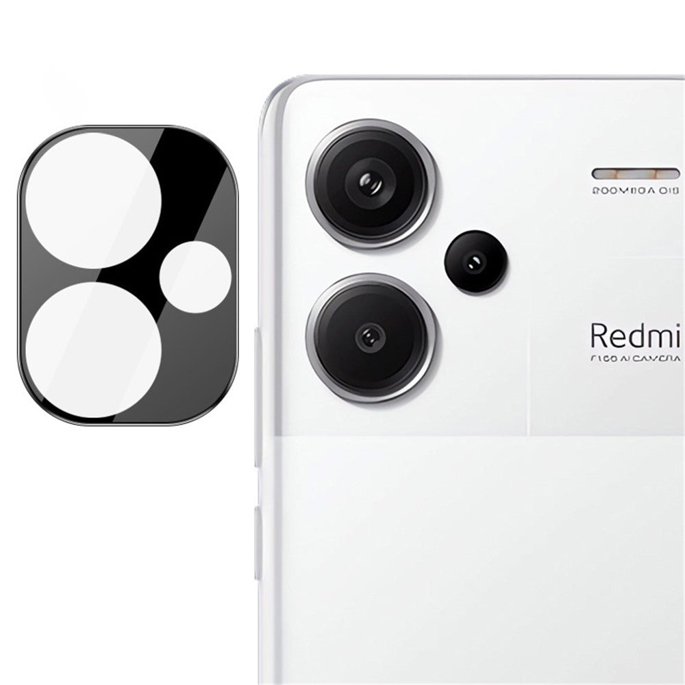 IMAK For Xiaomi Redmi Note 13 Pro+ 5G Camera Lens Film Ultra Clear Tempered Glass Lens Protector+Acrylic Lens Cap (Black Version)