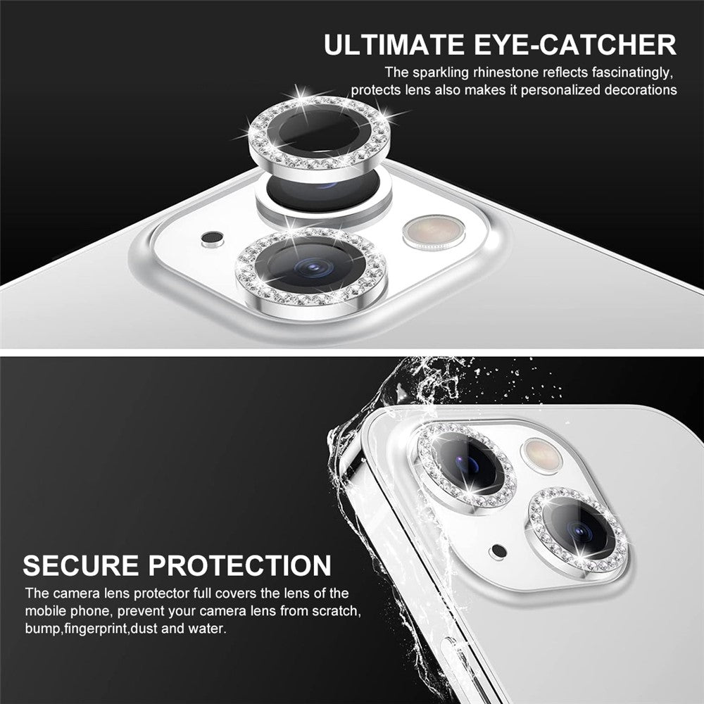ENKAY HAT PRINCE 1 sæt til iPhone 13 / 13 mini beskyttelsesfilm til baglinse i hærdet glas + kameralinsefilm i aluminiumslegering