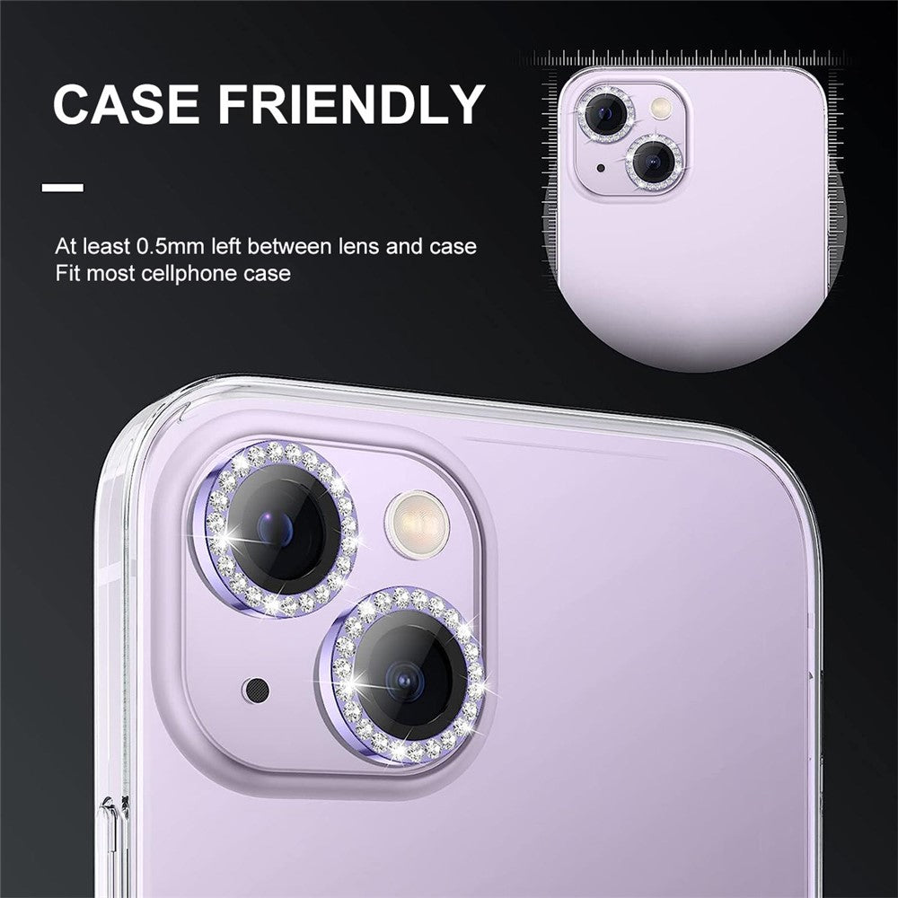 ENKAY HAT PRINCE 1 sæt til iPhone 13 / 13 mini beskyttelsesfilm til baglinse i hærdet glas + kameralinsefilm i aluminiumslegering