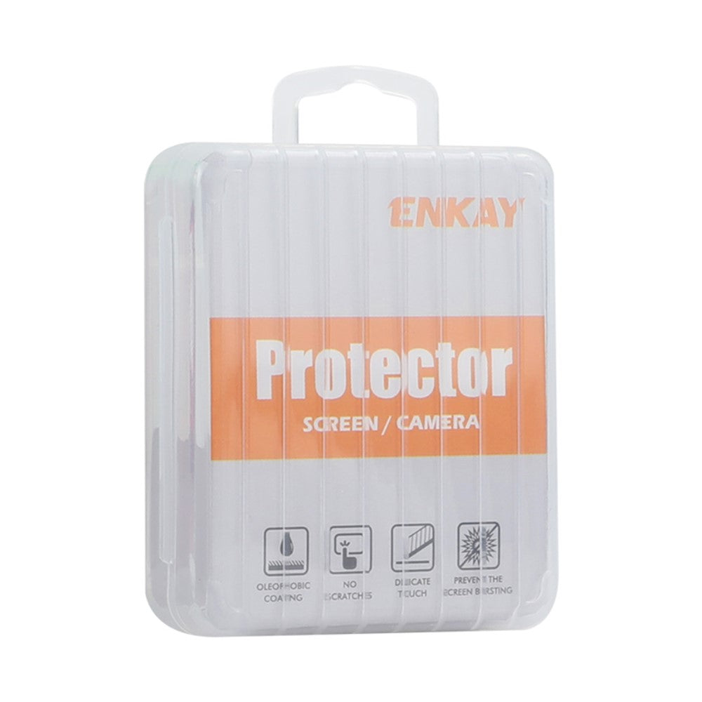 ENKAY HAT PRINCE 1 Set For iPhone 15 / 15 Plus Camera Lens Protector AR HD Clear Rhinestone Rear Lens Film