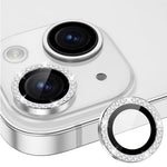 ENKAY HAT PRINCE 1 Set For iPhone 15 / 15 Plus Camera Lens Protector AR HD Clear Rhinestone Rear Lens Film