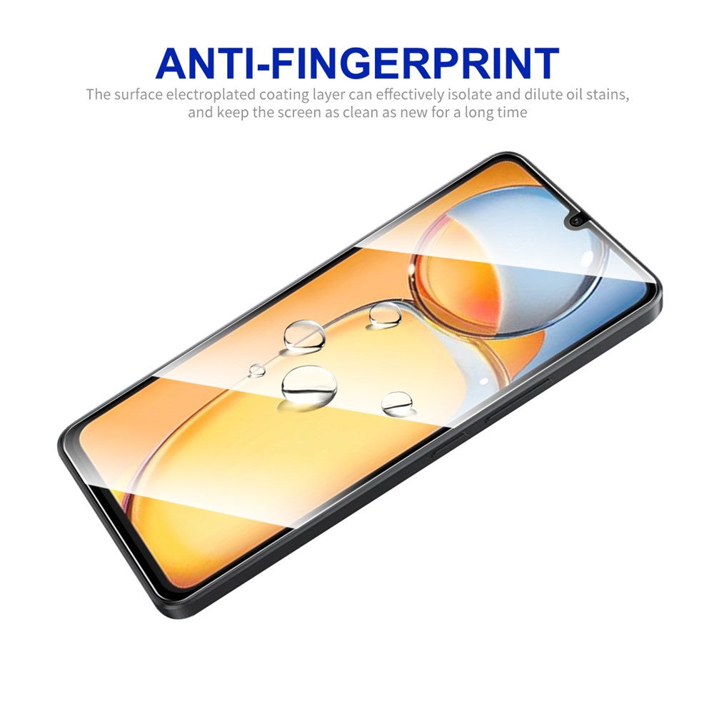 ENKAY HAT PRINCE 2Pcs for Xiaomi Redmi 13C 4G / Poco C65 4G Silk Printing Screen Protector 0.26mm 9H 2.5D Ultra Clear Film