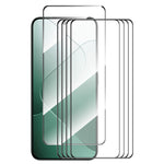 ENKAY HAT PRINCE 5Pcs for Xiaomi 14 Full Glue Screen Protector HD Clear High Aluminium-silicon Glass Film
