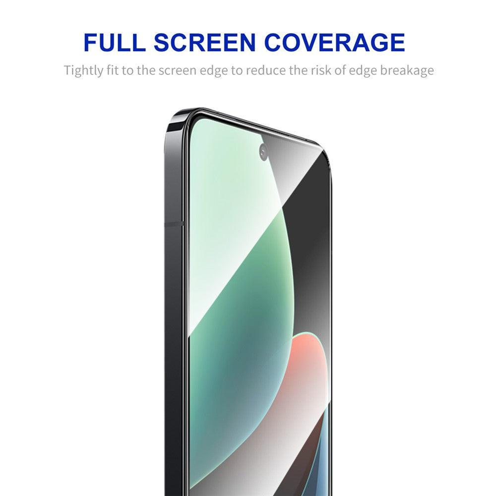 ENKAY HAT PRINCE 5Pcs for Xiaomi 14 Full Glue Screen Protector HD Clear High Aluminium-silicon Glass Film