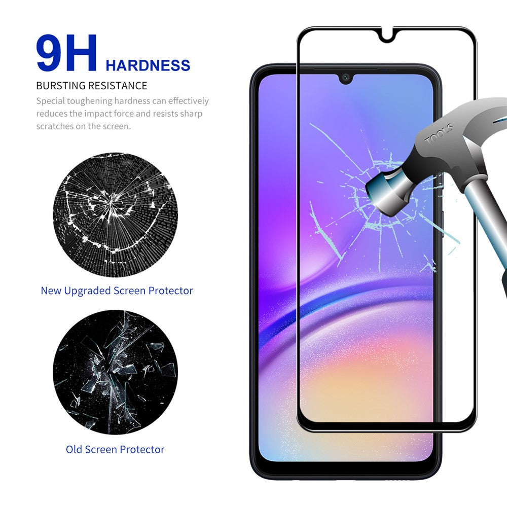 ENKAY HAT PRINCE 10 stk. til Samsung Galaxy A05 4G silketryk 0,26 mm 9H 2,5D HD klar fuld skærmbeskytter