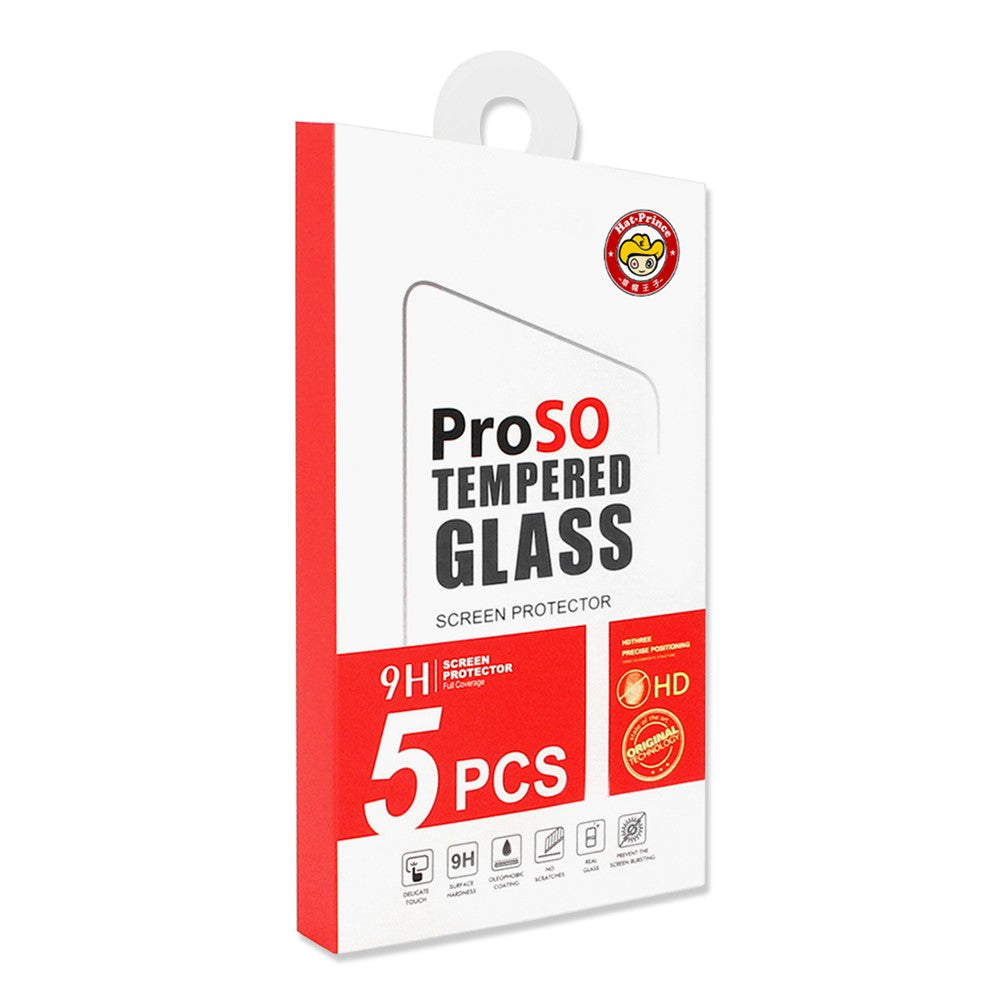 ENKAY HAT PRINCE 5Pcs for Xiaomi Redmi Note 13 5G / Note 13 Pro 5G Screen Protector 2.5D Silk Printing Full Glue Film