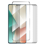 ENKAY HAT PRINCE 5Pcs for Xiaomi Redmi Note 13 5G / Note 13 Pro 5G Screen Protector 2.5D Silk Printing Full Glue Film