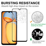 For Xiaomi Redmi 13C 4G / 13C 5G / Poco C65 4G / Poco M6 5G / 13R 5G AGC Tempered Glass with Black Edge Full Glue Full Coverage Screen Protector