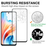 For Oppo A79 5G / A2 5G AGC Tempered Glass with Black Edge Full Glue Full Coverage Screen Protector