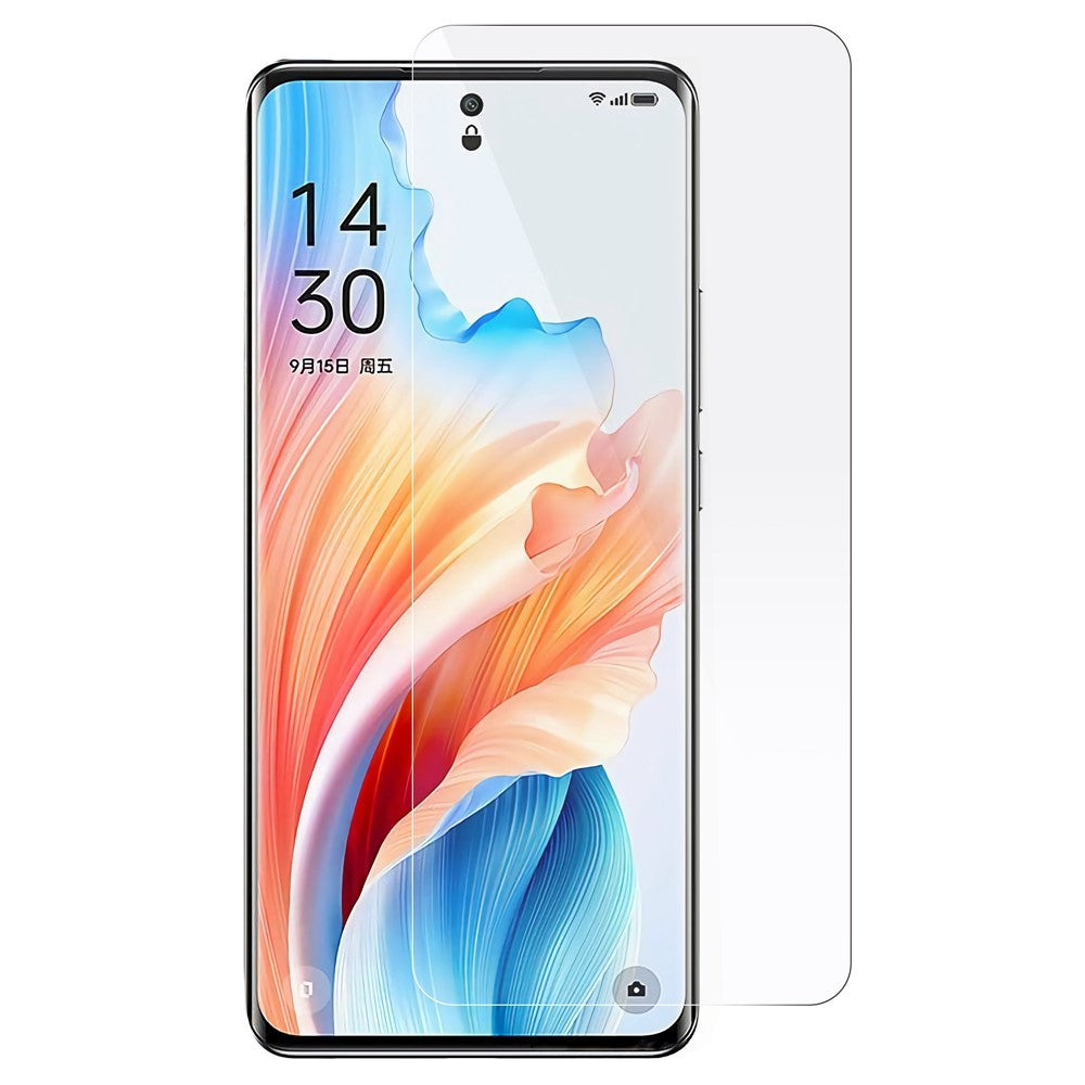 For Oppo A79 5G / A2 5G Screen Protector 0.3mm Arc Edge Anti-scratch Tempered Glass Phone Screen Film