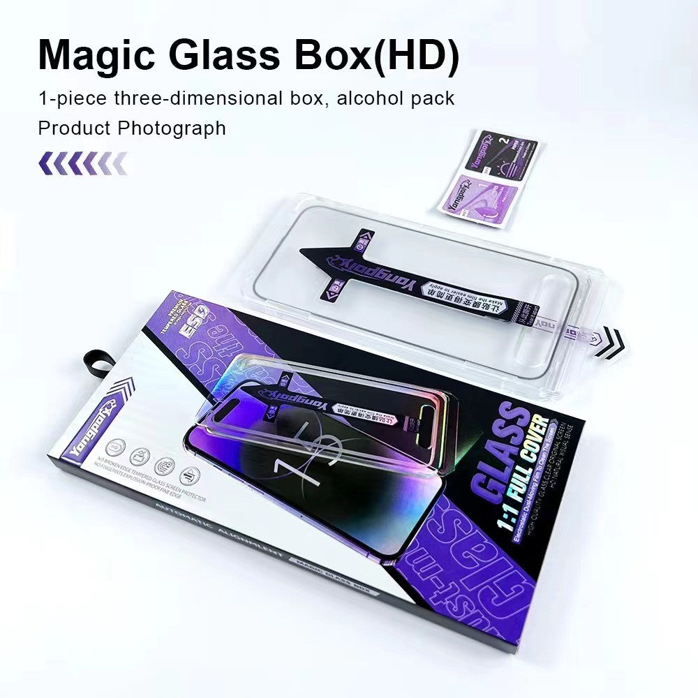 YONGPOLY For iPhone 11 Pro Max / XS Max Tempered Glass Full Screen Protector with Dust-Proof Net