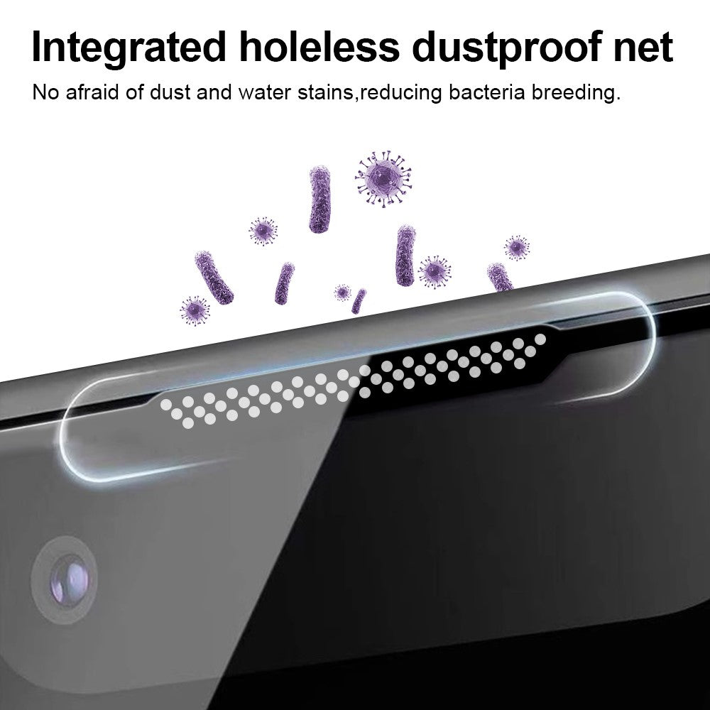 YONGPOLY For iPhone 11 / XR Silk Printing Full Screen Protector Tempered Glass Film with Dust-Proof Net