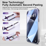 YONGPOLY For iPhone 13 / 13 Pro / 14 Tempered Glass Screen Protector Ultra Clear Film with Dust-Proof Net