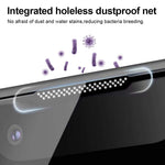 YONGPOLY For iPhone 13 / 13 Pro / 14 Tempered Glass Screen Protector Ultra Clear Film with Dust-Proof Net