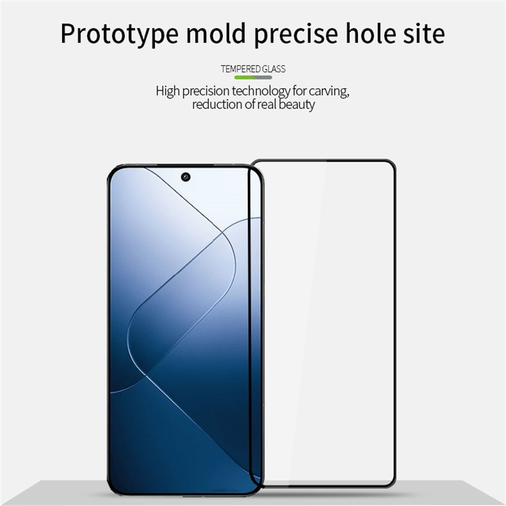 PINWUYO JK 3D Curved Tempered Glass Film-2 for Xiaomi 14 Full Glue Explosion-proof Screen Protector