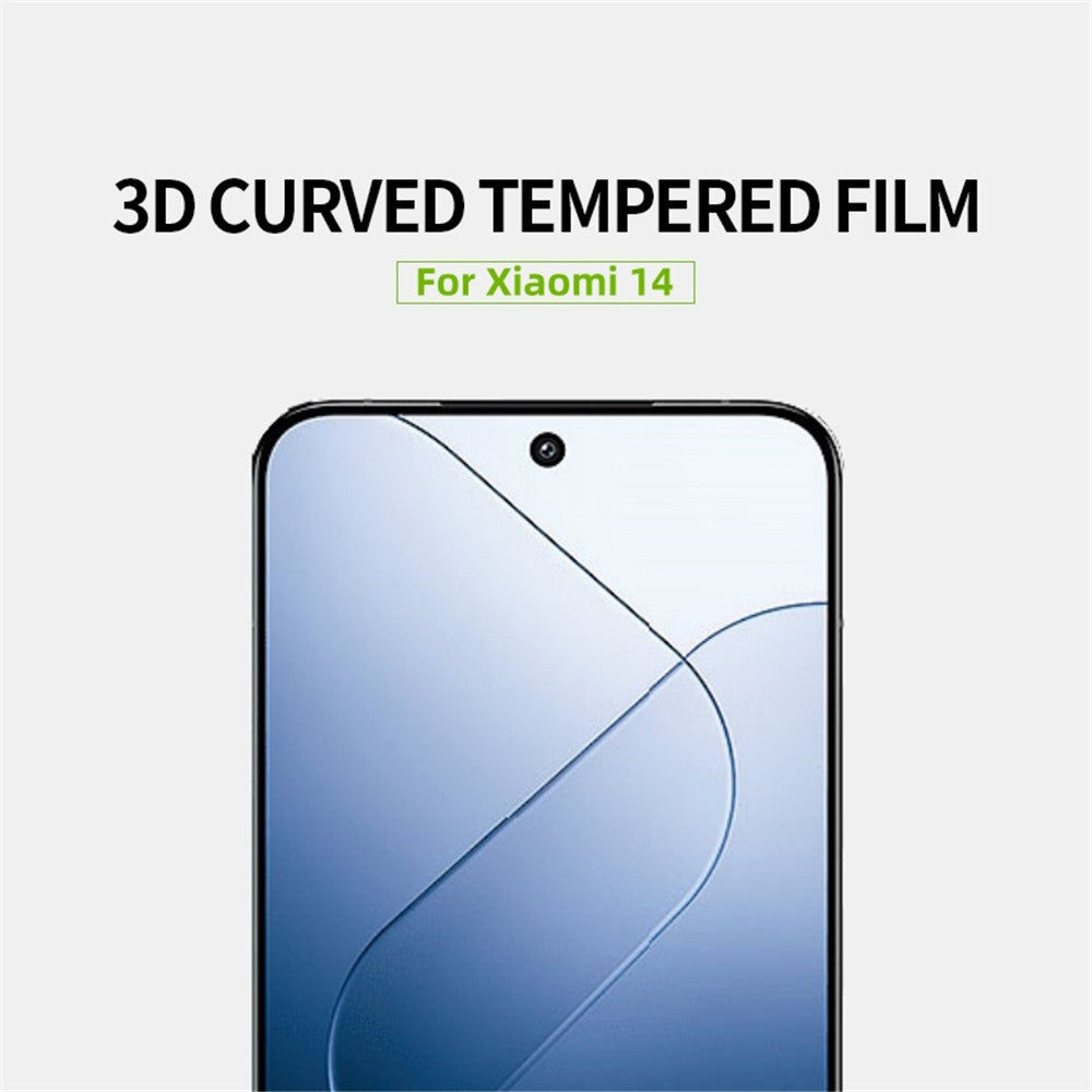 MOFI JK 3D Tempered Glass Film-1 for Xiaomi 14 Full Cover Ultra Clear Curved Screen Protector