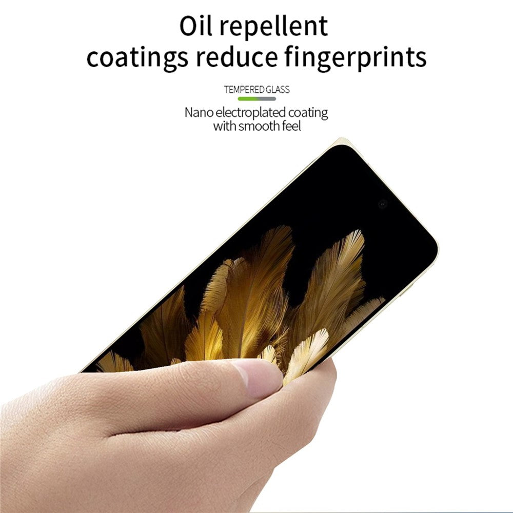 PINWUYO JK Härdat Glas Film Series-2 för Oppo Find N3 5G Full Glue Hög Aluminium-Silicon Glas Skärmskydd