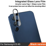IMAK För Samsung Galaxy A15 5G mobillinsfilm Härdat Glas Linsskydd + Akryl Linsskydd (Svart Version)